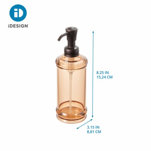 iDesign York Soap Dispenser Pump - Amber/Bronze Perspective: right