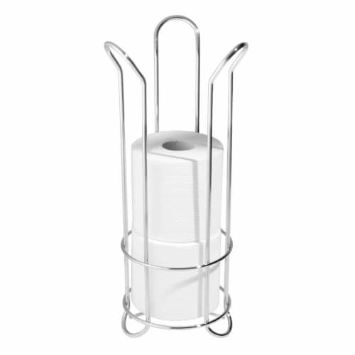 iDesign Classico 2 Tulip Toilet Paper Roll Reserve - Silver Perspective: right