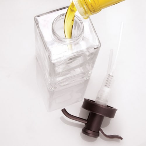 iDesign Casilla Foaming Soap Pump - Bronze/Clear Perspective: right