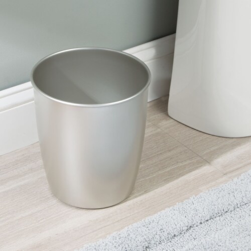 InterDesign Hamilton Metal Wastebasket - Satin Perspective: right