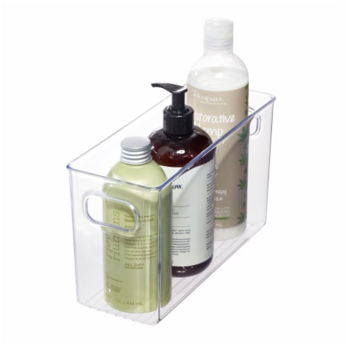 InterDesign® Bath Binz!™ Clear Storage Bin Perspective: right