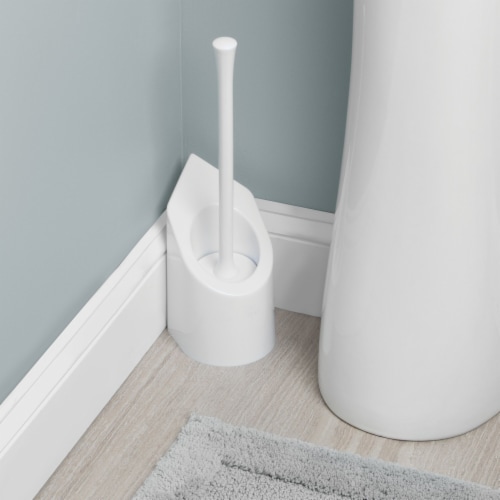 iDesign Corner Toilet Bowl Brush - White Perspective: right