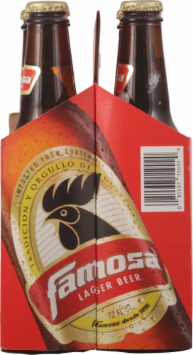 Famosa Lager Beer Bottles Perspective: right