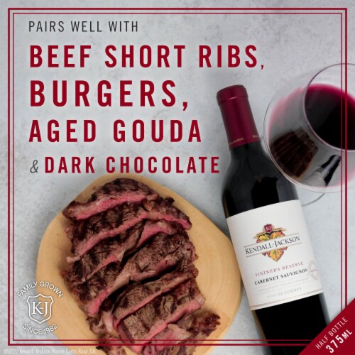 Kendall-Jackson Vintner's Reserve Cabernet Sauvignon California Red Wine Half Bottle Perspective: right