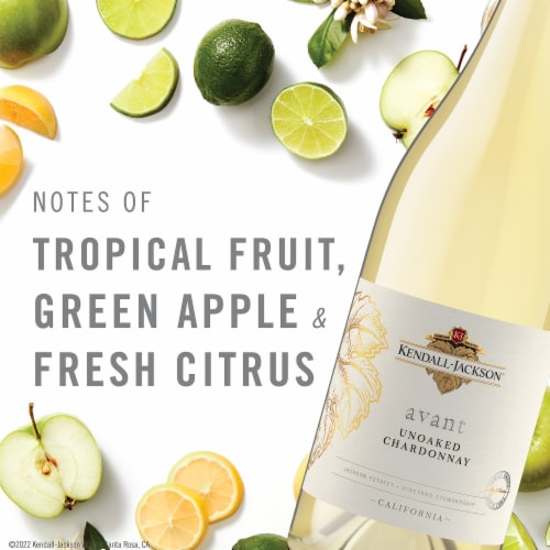 Kendall-Jackson® Avant Unoaked Chardonnay White Wine Perspective: right