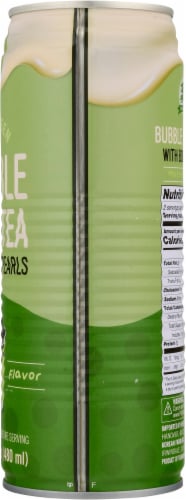 Evergreen Matcha Flavor Bubble Milk Tea With Boba Pearls Perspective: right