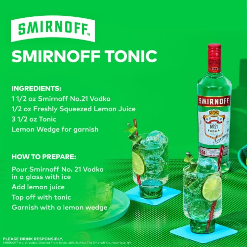 Smirnoff No. 21 Award-Winning Vodka Perspective: right