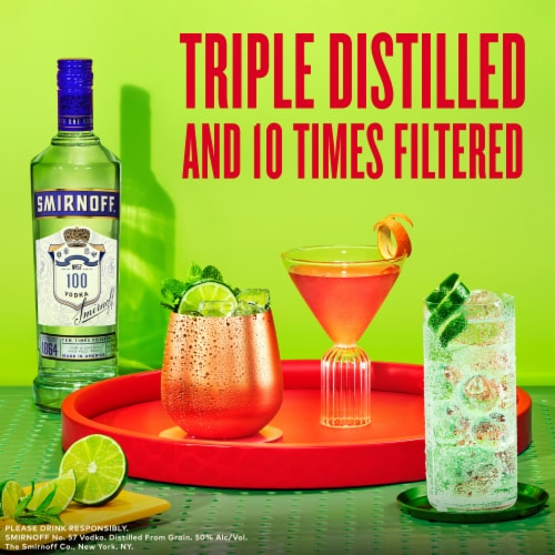 Smirnoff Vodka No.57 Blue Perspective: right