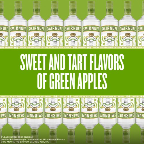 Smirnoff Green Apple (Vodka Infused With Natural Flavors) Perspective: right