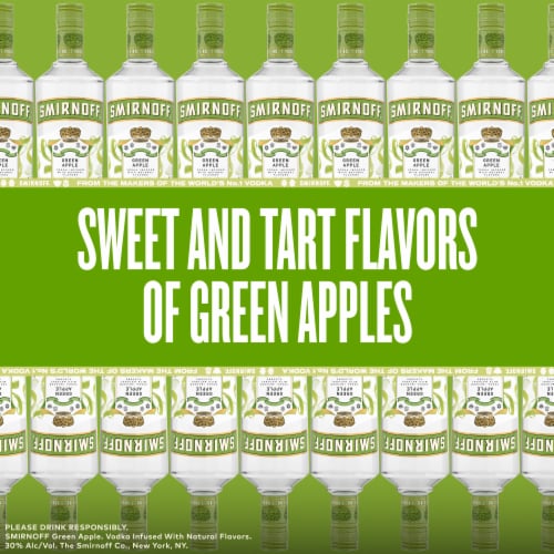 Smirnoff Vodka Green Apple Perspective: right