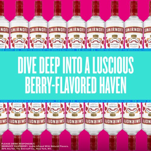 Smirnoff Vodka Raspberry Perspective: right