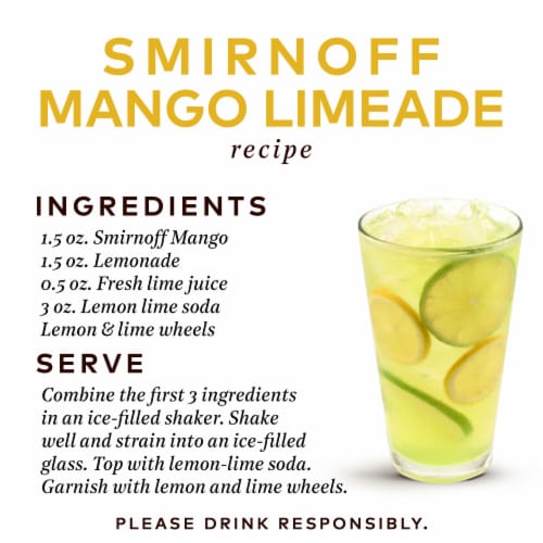 Smirnoff Mango (Vodka Infused With Natural Flavors) Perspective: right
