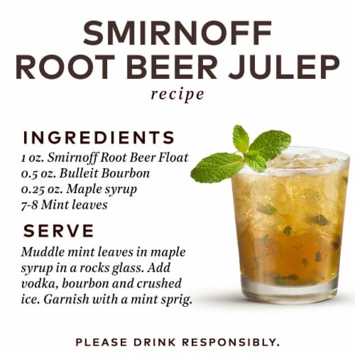 Smirnoff Root Beer Float (Vodka Infused With Natural Flavors) Perspective: right