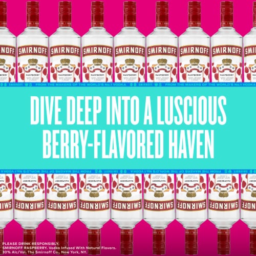 Smirnoff Vodka Raspberry Perspective: right