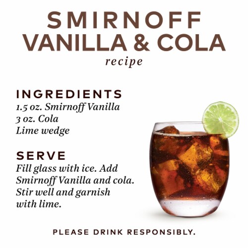 Smirnoff Vanilla (Vodka Infused With Natural Flavors) Perspective: right