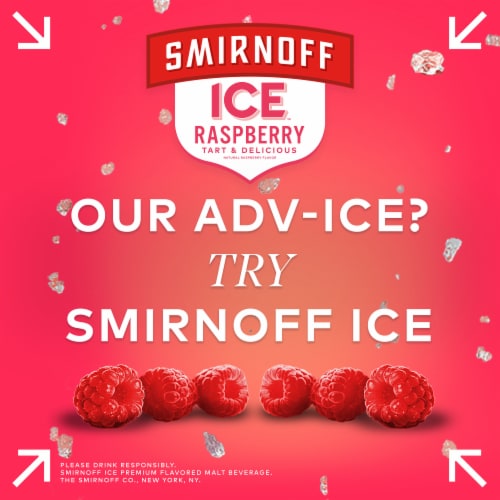 Smirnoff Ice Raspberry Perspective: right