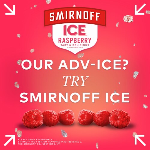 Smirnoff Ice Raspberry Perspective: right
