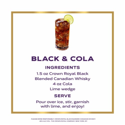 Crown Royal Black Blended Canadian Whisky Perspective: right