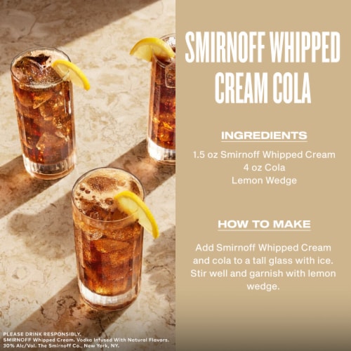 Smirnoff Vodka Whipped Cream Perspective: right