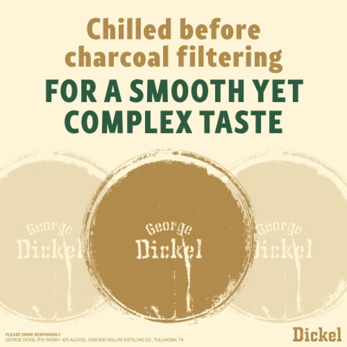 George Dickel Whiskey - American Rye Perspective: right