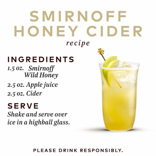 Smirnoff Wild Honey (Vodka Infused With Natural Flavors) Perspective: right