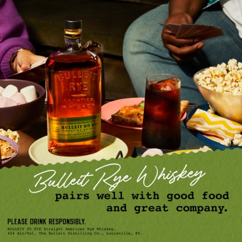 Bulleit 95 Rye Whiskey Perspective: right