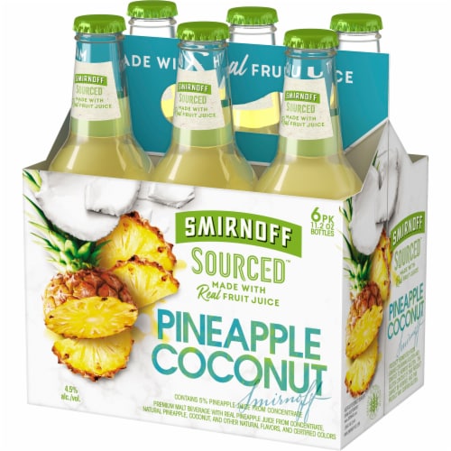 Smirnoff Sourced Pineapple Coconut Perspective: right