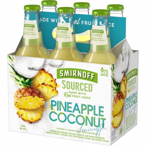 Smirnoff Sourced Pineapple Coconut Perspective: right
