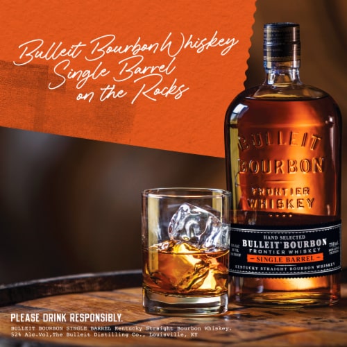 Bulleit Whiskey - American Bourbon Single Barrel Perspective: right