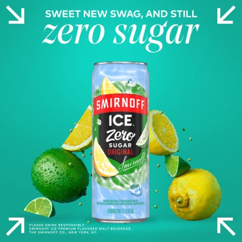 Smirnoff Ice Zero Sugar Original Perspective: right