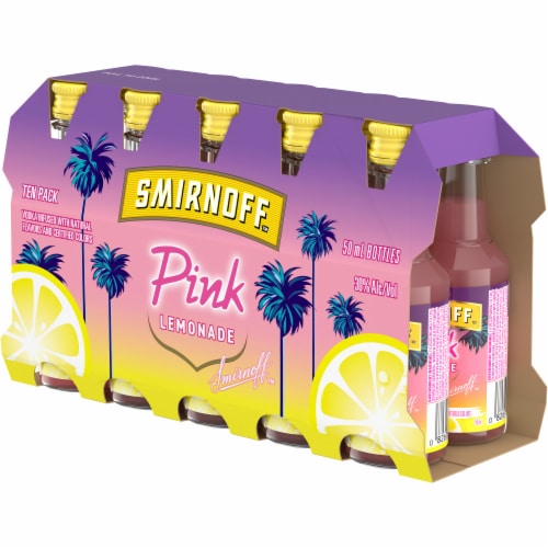 Smirnoff Pink Lemonade (Vodka Infused With Natural Flavors) Perspective: right