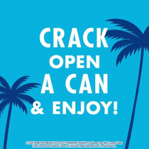 Vita Coco Spiked with Captain Morgan Strawberry Daiquiri Perspective: right