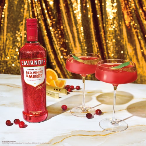 Smirnoff Red White & Merry Limited Edition (Vodka Made With Natural Flavors & Certified Colors) Perspective: right