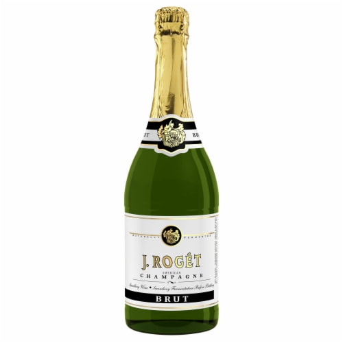 J. Roget American Champagne Brut White Sparkling Wine Perspective: right