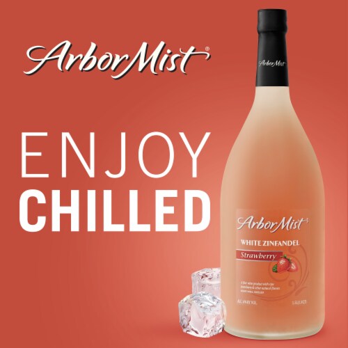 Arbor Mist Strawberry White Zinfandel Sweet Wine Perspective: right