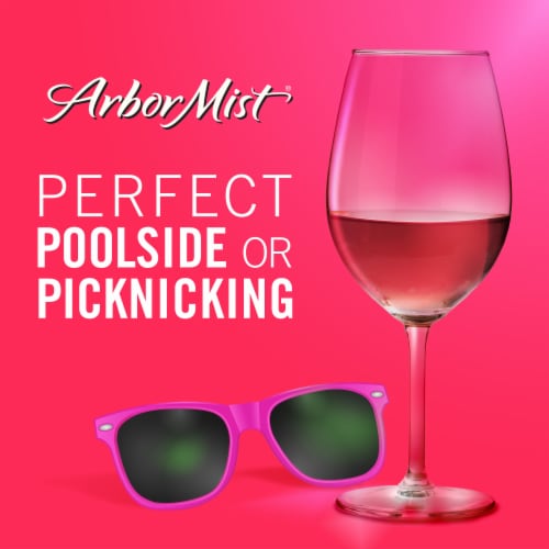 Arbor Mist Raspberry Pink Moscato Sweet Wine Perspective: right