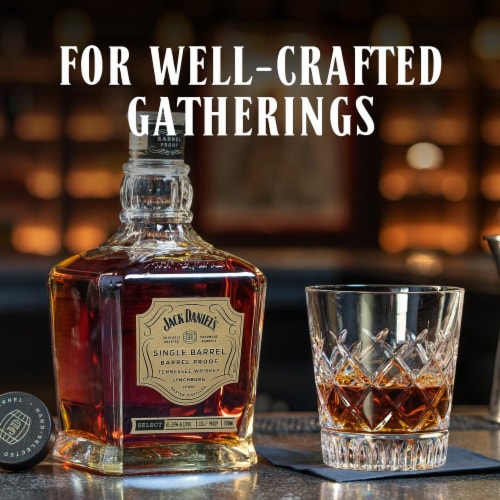 Jack Daniel's Single Barrel Barrel Proof Tennessee Whiskey Perspective: right