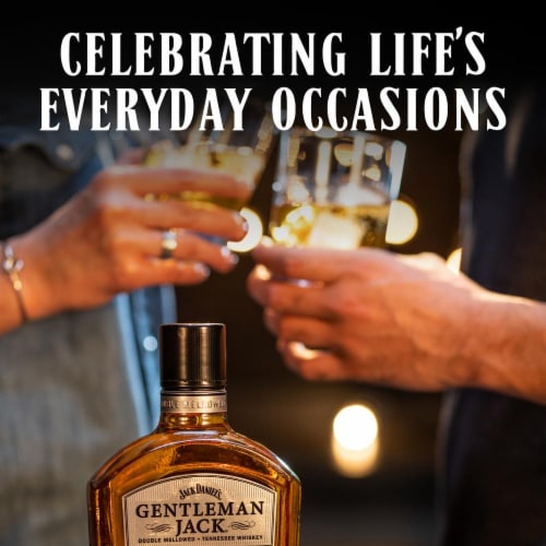 Jack Daniel's Gentleman Jack Tennessee Whiskey Perspective: right