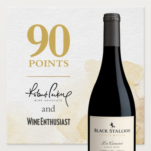 Black Stallion Pinot Noir Napa Red Wine Perspective: right