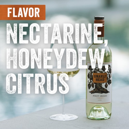 Gnarly Head Lodi California Pinot Grigio White Wine Perspective: right