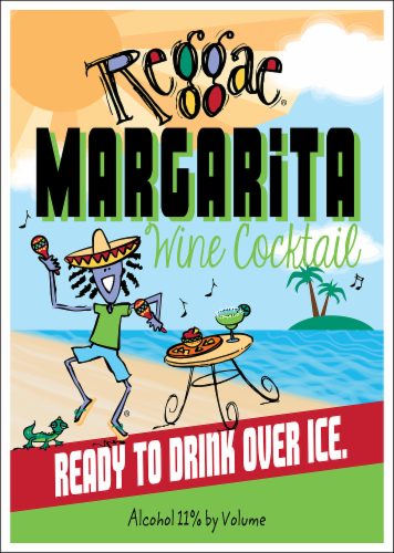 Easley Winery Reggae® Margarita Wine Cocktail Perspective: right