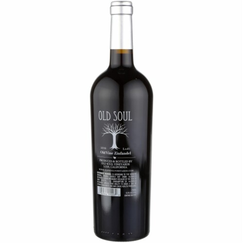 Old Soul Zinfandel Old Vine Lodi Wine Perspective: right