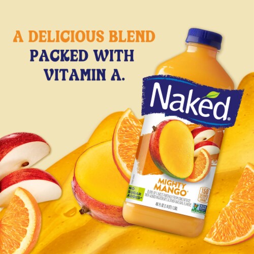 Naked Juice Mighty Mango 100% Juice Fruit Smoothie Drink Perspective: right