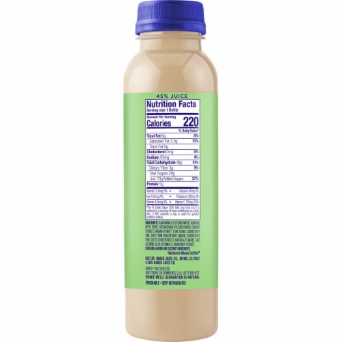 Naked® Key Lime Flavored Almondmilk Smoothie Perspective: right
