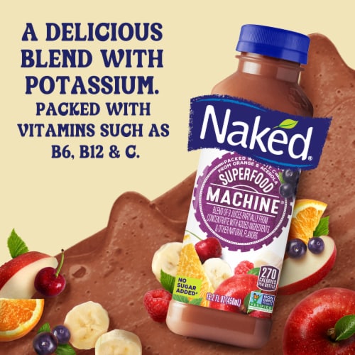 Naked Juice Superfood Machine Flavored 100 Juice Smoothie Blend 15.2 fl oz Kroger