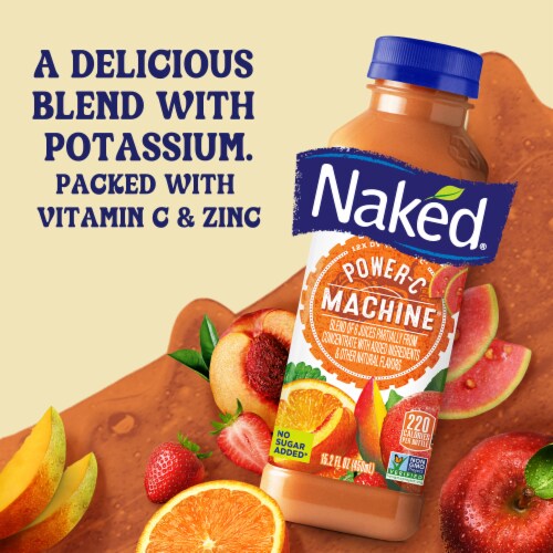 Naked® No Sugar Added 100% Blue Machine® Juice Smoothie Bottle 15.2 fl oz,  15.2 fl oz - Harris Teeter