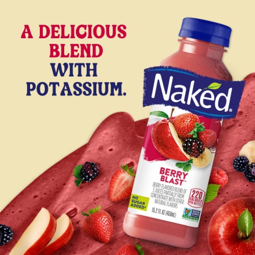 Naked Juice Berry Blast Fruit Juice Smoothie Perspective: right