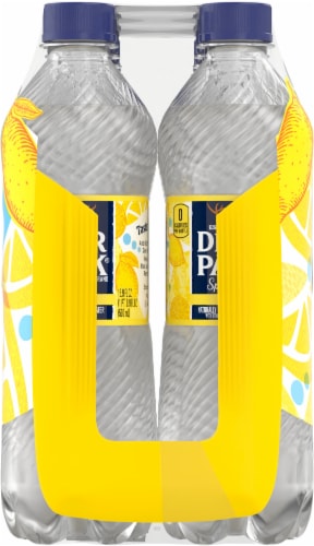 Deer Park® Natural Spring Lively Lemon Flavored Sparkling Bottled Water Perspective: right