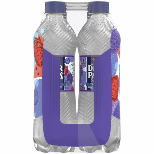 Deer Park® Natural Spring Triple Berry Flavored Sparkling Bottled Water Perspective: right