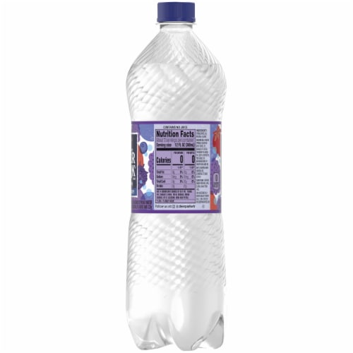 Deer Park® Natural Spring Triple Berry Flavored Sparkling Bottled Water Perspective: right